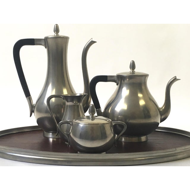Royal Holland Pewter Coffee/Tea Set with Tray Chairish