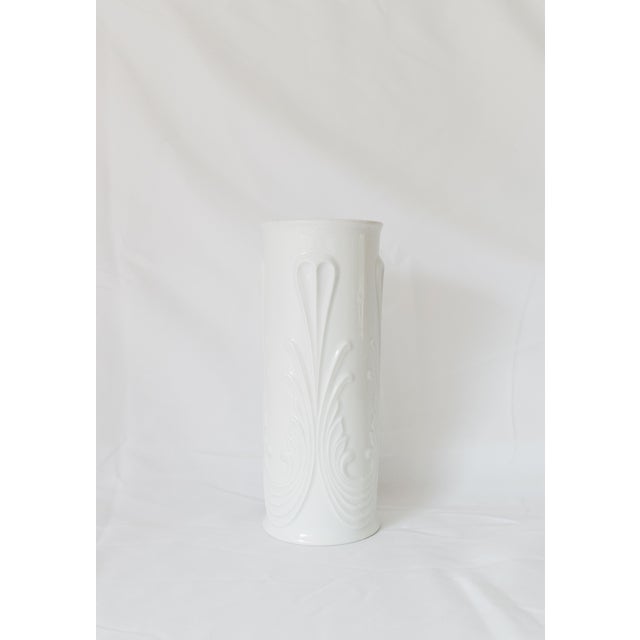 Royal Kpm Mid Century Modern Glazed White Porcelain Vase For Sale - Image 13 of 13