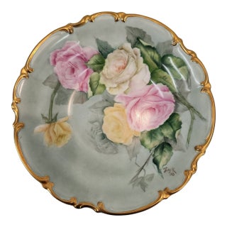 1950s Stunning Signed Zack '56 Selb Hutschenreuther Hand Painted Plate For Sale