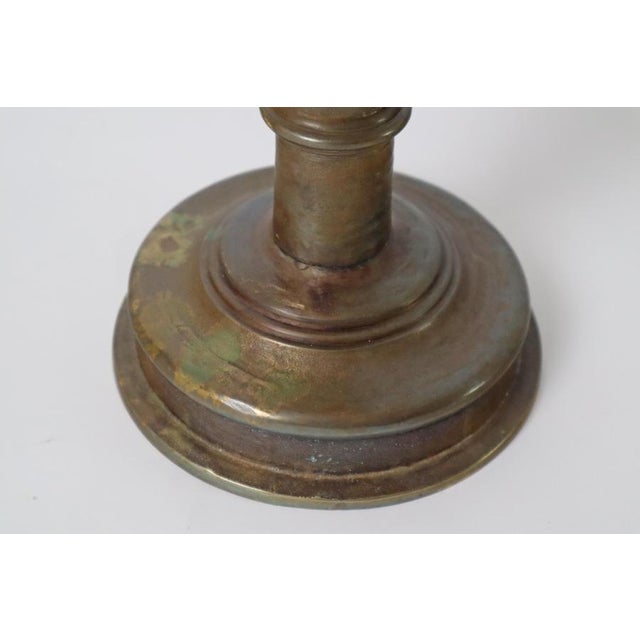 1930s Large Art Deco Bronze Candleholder, Germany, 1930s For Sale - Image 5 of 13
