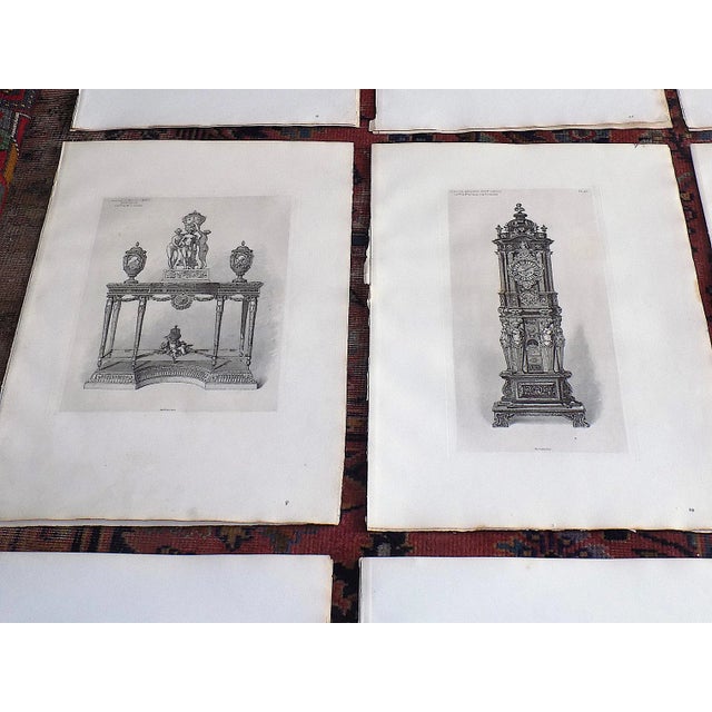 Antique 19th C. Large Folio Black & White Decorative Object Engravings - Set of 12 For Sale - Image 4 of 9