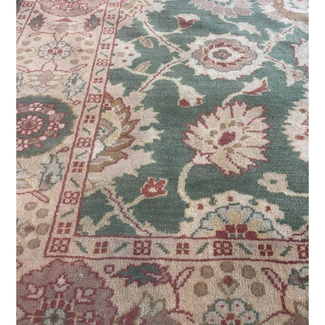 1990s Mansour Handmade Sultanabad Rug For Sale - Image 5 of 6