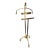Mid 20th Century Italian Maison Jansen Style Mixed Metal Ram's Head Gentleman's Valet Stand For Sale