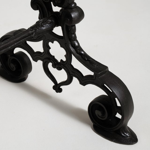 Cast Iron Bistro Table, Antique, France, Early 20th Century For Sale - Image 11 of 18