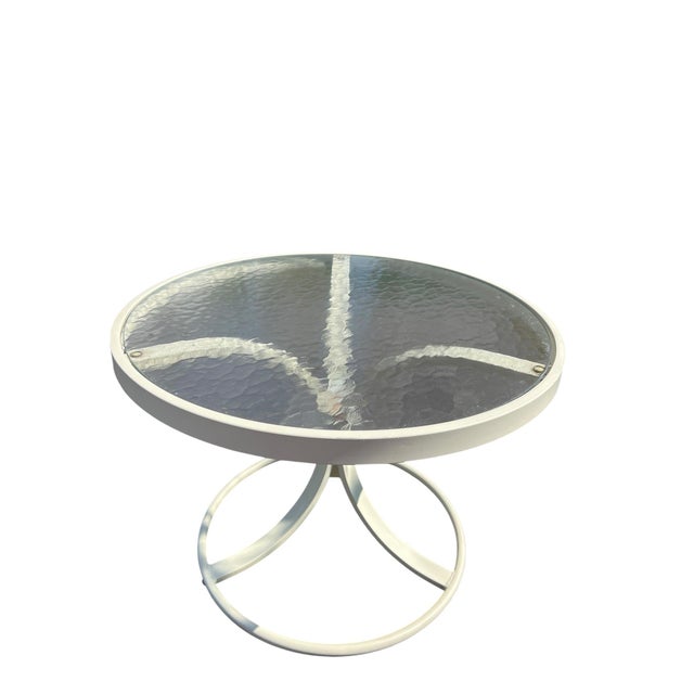 Vintage Woodard Metal Side Table For Sale - Image 9 of 10