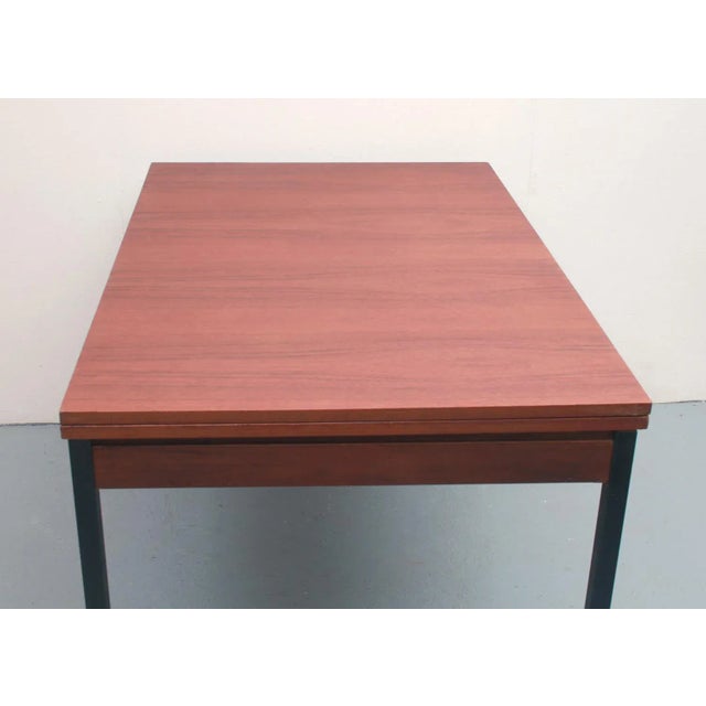 Extendable Dining Table in Teak and Metal, 1965 For Sale - Image 6 of 13