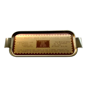 1950s Aluminum Barware Tray by Woodmet England