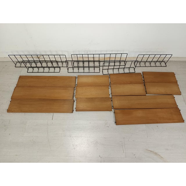 Vintage Oak String Shelves, 1950s For Sale - Image 10 of 18