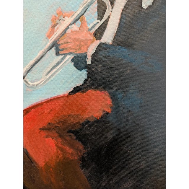 Contemporary Blue Smoke - Jazz Trumpet Player For Sale - Image 3 of 4