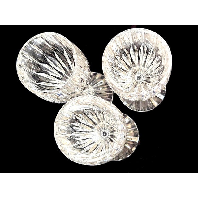 Vintage Crystal Cordial Glasses in Park Lane Pattern by Mikasa, Set of 3 For Sale - Image 11 of 13