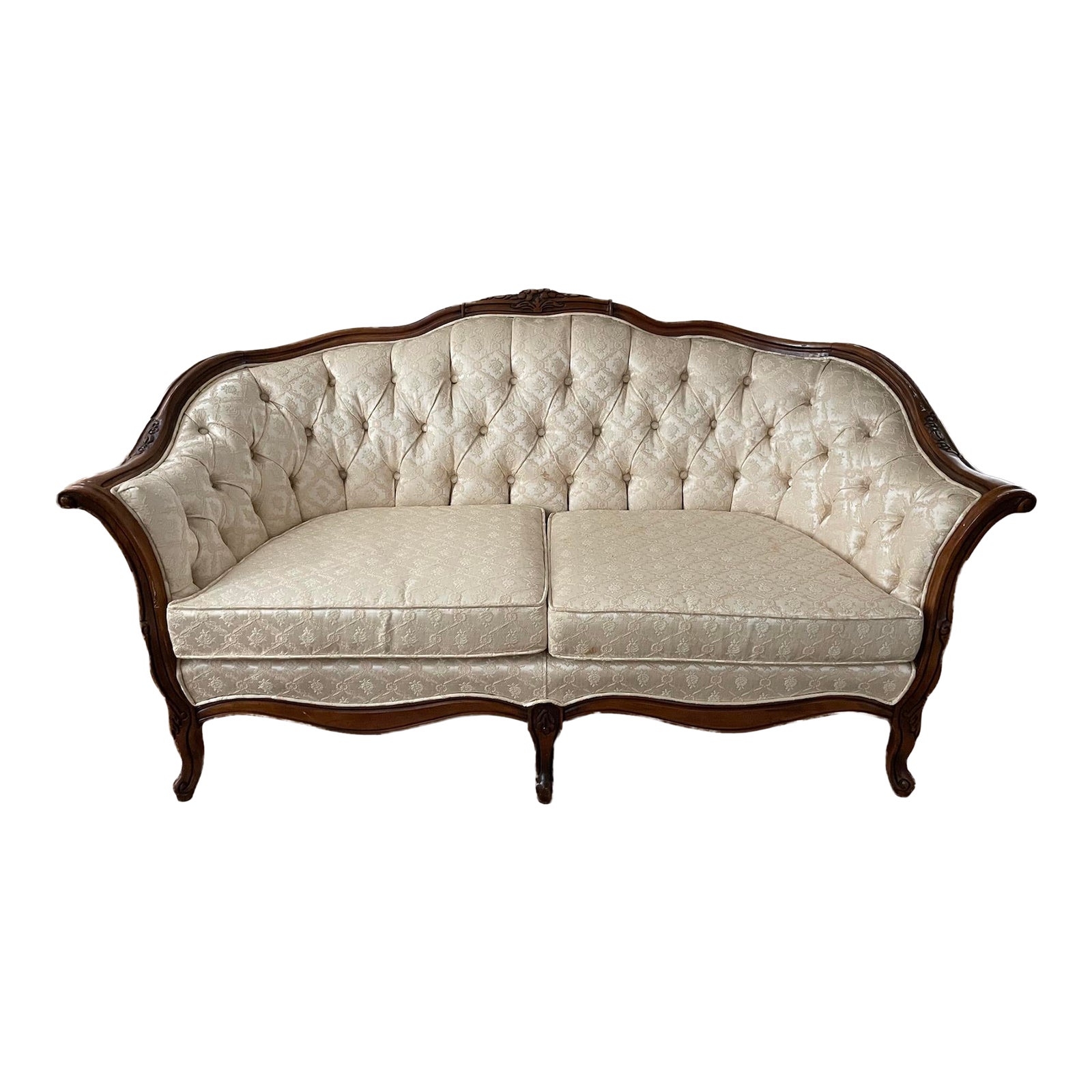1970s Kimball Victorian Reproduction Settee Chairish