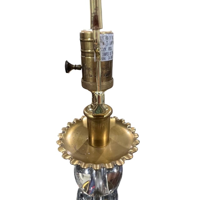 Brass Decorative Crafts, Stacked Ball Glass Lamp, Italy For Sale - Image 8 of 12