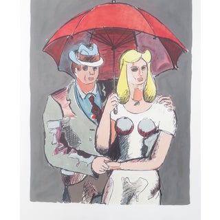 Jean Helion, The Passers-by, 1986, Lithograph For Sale