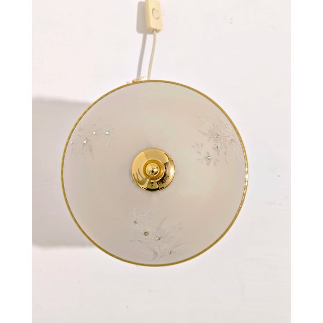 1980s Vintage Table Lamp in Glass with Aluminum Beads, 1970s For Sale - Image 5 of 10