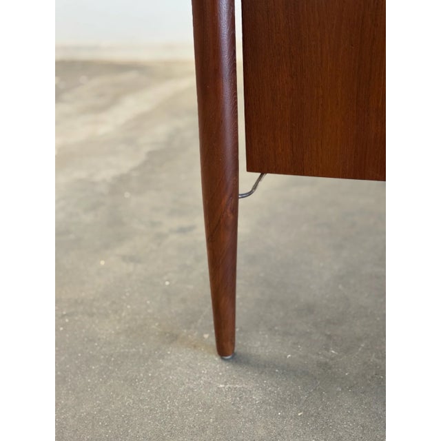 Mid 20th Century Danish Arne Vodder Style Teak Drop-Leaf Desk For Sale - Image 12 of 12