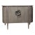 Grey Demi-Lune Cabinet For Sale