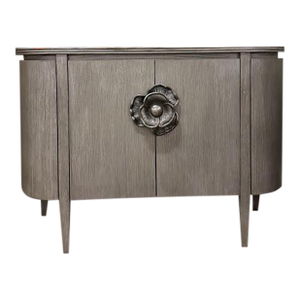 Grey Demi-Lune Cabinet
