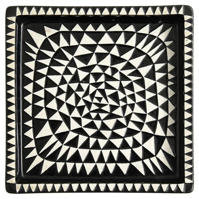 Ceramic Model Domino Tray by Stig Lindberg for Gustavsberg, Sweden For Sale - Image 7 of 7