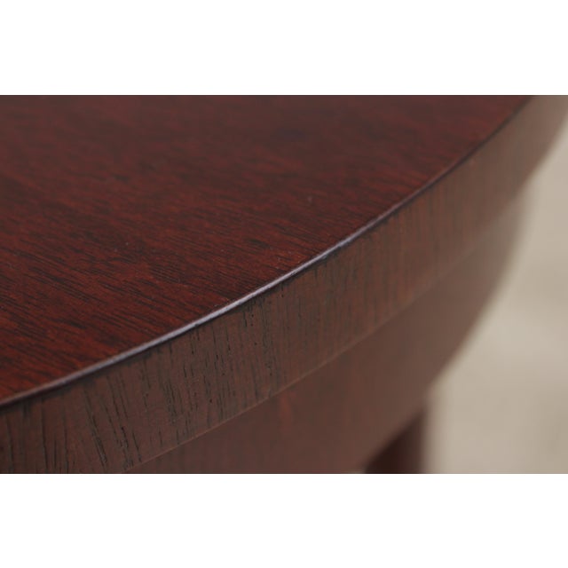 Baker Mahogany Round Plant Lamp Stand For Sale In Philadelphia - Image 6 of 13