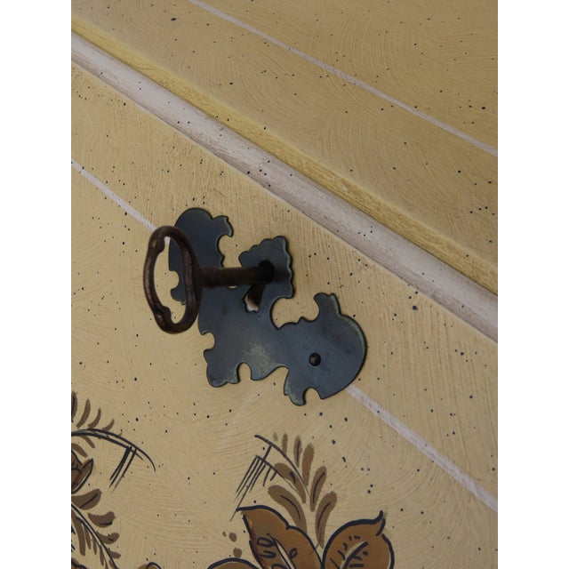 French Hand Painted Small Secretary Desk 6887 For Sale - Image 15 of 17