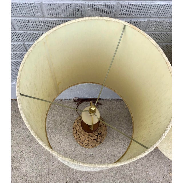 Mid 20th Century Mid Century Cork Table Lamps, a Pair For Sale - Image 11 of 15