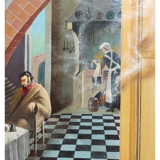 Dennis Ramsay Country Kitchen Interior Still Life Oil Painting Chairish