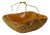 Mid-Century Handmade Maple and Brass Fruit Basket, Italy, 1950s For Sale
