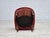 Danish Cocktail Lounge Chair in Cherry-Red Furniture Velour, 1950s For Sale - Image 15 of 17