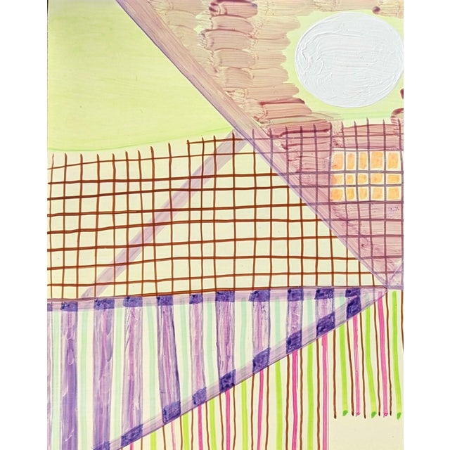 Contemporary Max Manning “Untitled (PPR400)” Contemporary Abstract Colorful Pastel Geometric Painting, 2022 For Sale - Image 3 of 7