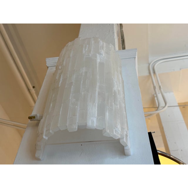 Selenite Sconce For Sale - Image 10 of 12
