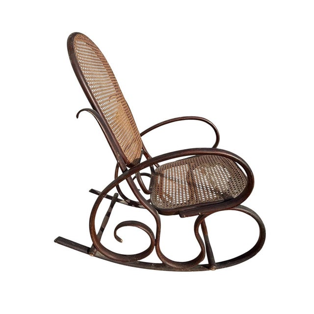 Rocking Chair in the style by Michael Thonet For Sale - Image 10 of 12