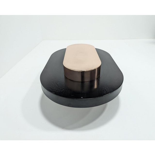 Copper and Wood Coffee Table For Sale - Image 13 of 18