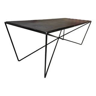 Steel & Slate Table After Darrell Landrum for Avard For Sale