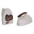 Mid 20th Century Iron Shaped Salt and Pepper Shaker 2 Pair With Rooster Motif For Sale