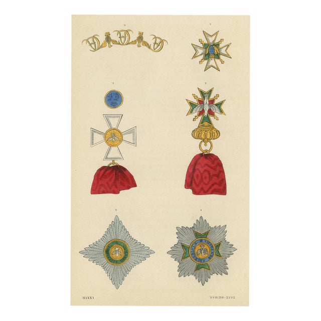Order of the White Falcon, 1844, Paper For Sale