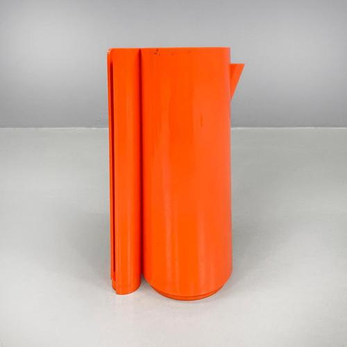 French Modern Orange Plastic Orangeade Set by Jean Pierre Vitrac for Bourbon, 1970s, Set of 9 For Sale - Image 6 of 18