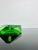 Vintage Art Deco Green Uranium Glass Faceted Ashtray by Moser, Czechoslovakia, 1930 For Sale - Image 3 of 7