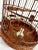 Wood 1980's Vintage Intricately Hand Made Bamboo Bird Cage With Celadon Feeders and Dragons For Sale - Image 7 of 11