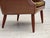 1970s Danish Leatherette Armchair with Teak Legs, 1970s For Sale - Image 5 of 18
