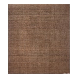 Nazmiyal Collection Large Modern Textured Silk and Wool Rug For Sale