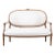 Antique French Upholstered Settee For Sale
