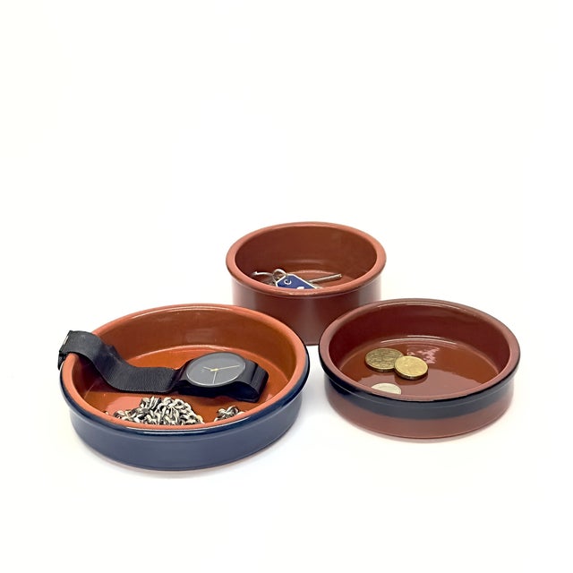 Mid-Century Modern Contemporary Style Multipurpose Clay Dish Curation - Group of 3 For Sale - Image 3 of 8