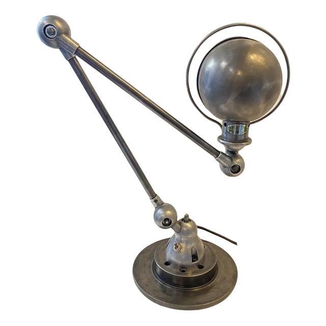Industrial Graphite Desk Lamp by Jean-Louis Domecq for Jieldé For Sale