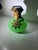 Glass Mid 19th Century French Uranium Opaline Scent Bottle, Hand-Painted Pont Neuf & Louvre Miniature, Gilt Mounts, Napoleon Iii, 3in For Sale - Image 7 of 14
