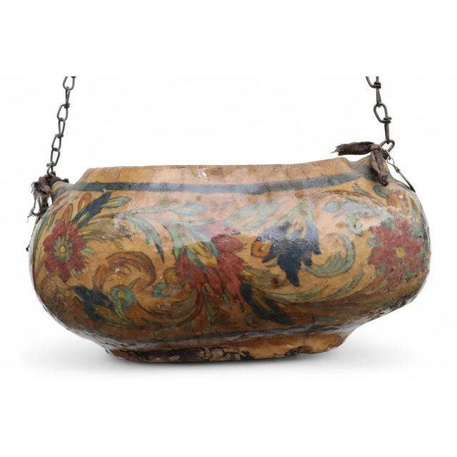 Polychrome Pottery Kashkul Bowl, 1950s For Sale - Image 12 of 18