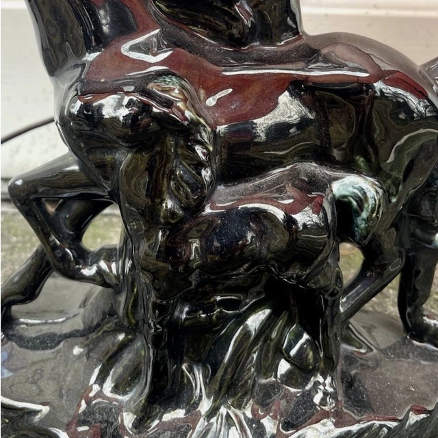 1950s Mid-Century Modern Phil Mar Porcelain Mare & Colt Horse Table Lamp - a Pair For Sale - Image 13 of 14