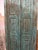 Antique Blue Hand-Carved Armoire | Floral Carved Cabinet With Brass Stud Accents For Sale In Orlando - Image 6 of 7
