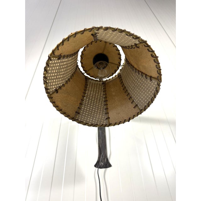 Mid-Century Modern Brutalist Wrought Iron Wall Lamp, 1970s For Sale - Image 3 of 15