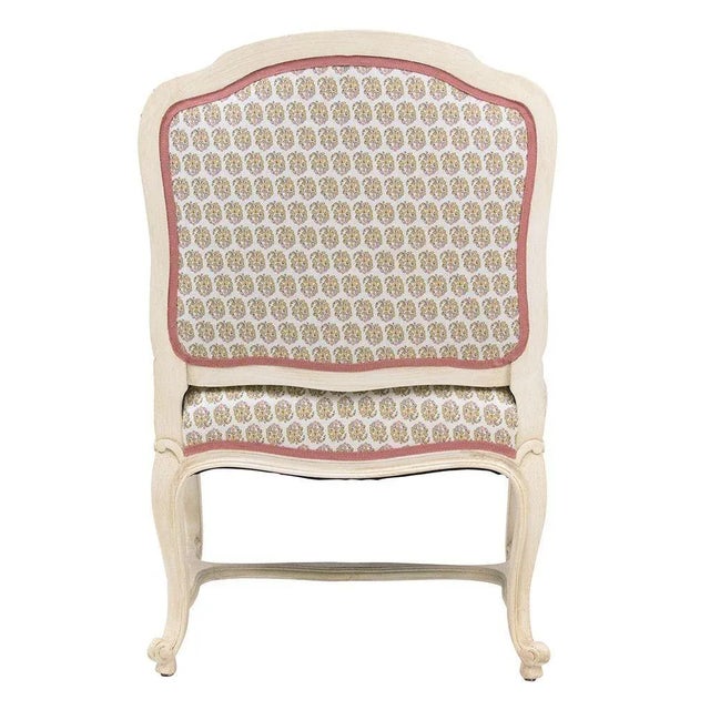 Wood 19th Century Louis XV Style Painted Slipper Chairs- a Pair For Sale - Image 7 of 12