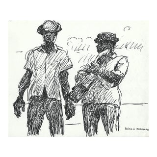 1970s Beach Musicians by Hayward Cirker For Sale